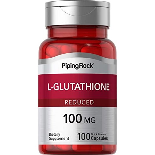 Piping Rock L Glutathione | 100 mg | 100 Capsules | Reduced Form ...