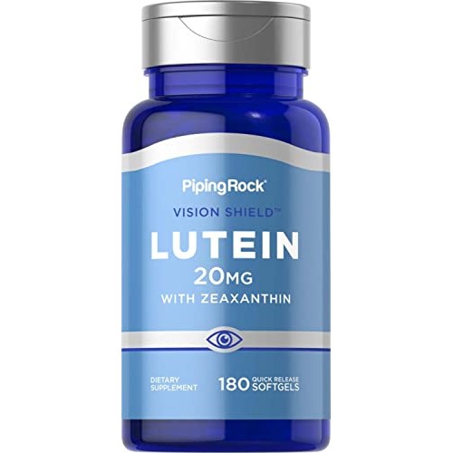 Piping Rock Lutein & Zeaxanthin 20 mg | 180 Softgels | Eye Vitami...