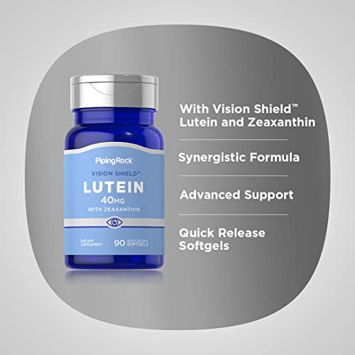 Piping Rock Lutein & Zeaxanthin 40mg | 90 Softgels | Eye Vitamins...