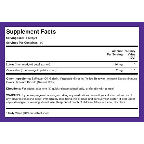 Piping Rock Lutein & Zeaxanthin 40mg | 90 Softgels | Eye Vitamins...