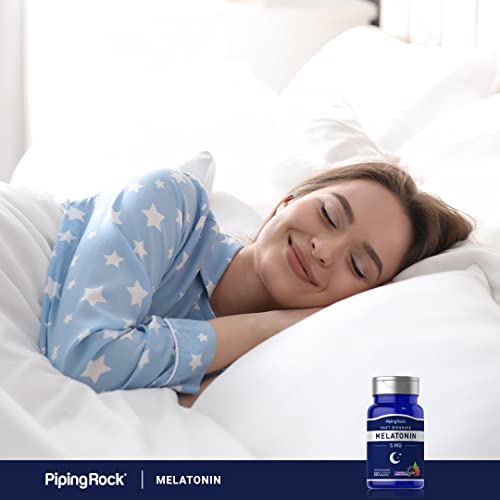Piping Rock Melatonin 5mg Fast Dissolve | 200 Tablets | Berry Fla...