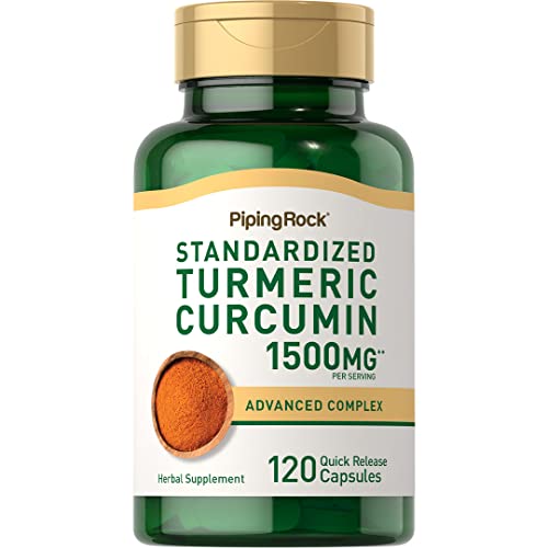 Piping Rock Turmeric and Tart Cherry Capsules 1500mg | 120 Capsul...