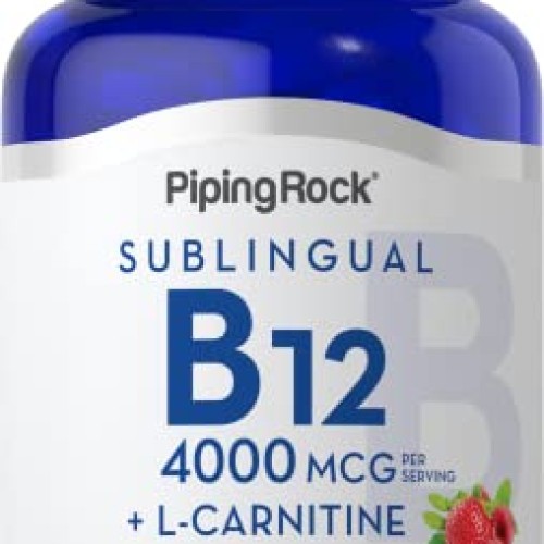 Piping Rock Vitamin B12 Sublingual | 4000 mcg | 120 Tablets | Plu...