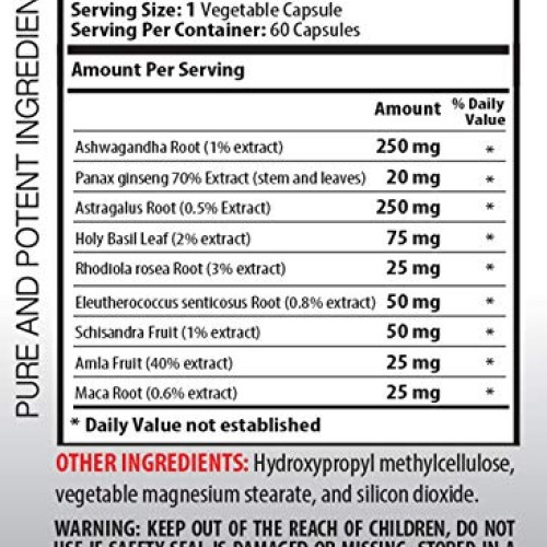 Brain Health Supplement - Memory Mind & Focus Enhancer - ASHWAGAN...