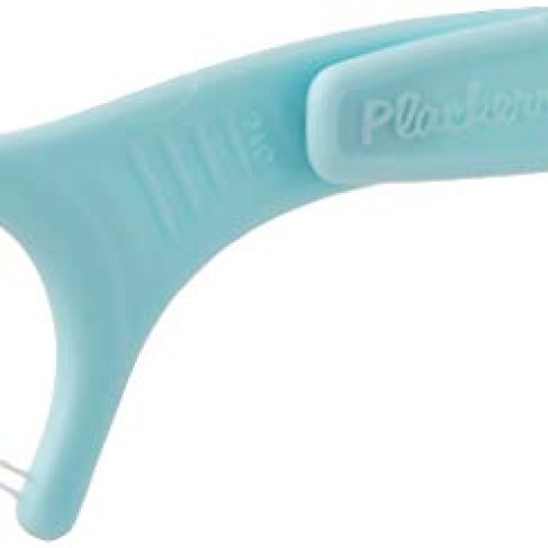 Plackers TwinLine Dental Floss Picks, Green, Mint, 75 Count