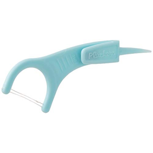 Plackers TwinLine Dental Floss Picks, Green, Mint, 75 Count