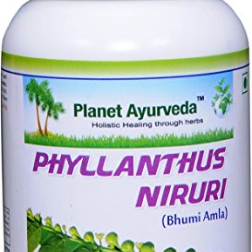 Planet Ayurveda Phyllanthus Niruri, 500 Mg 60 Vege Capsules, 2 Bo...