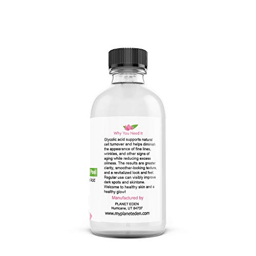 Planet Eden 70% Glycolic Acid Skin Chemical Peel Kit with Treatme...