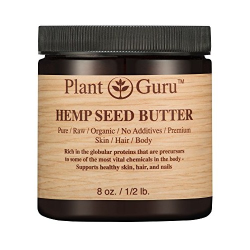 Hemp Seed Butter 8 oz. 100% Pure Raw Fresh Natural Cold Pressed. ...