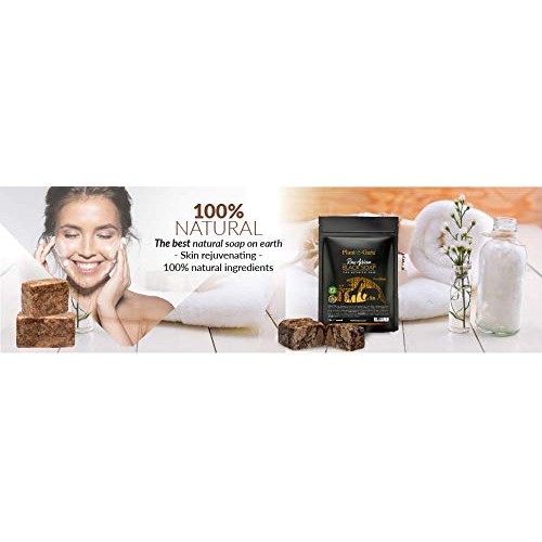 Raw African Black Soap 1 lb. Bar From Ghana 100% Pure Natural Acn...