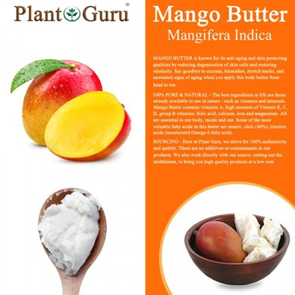 Raw Mango Butter 16 oz / 1 lb 100% Pure Natural For Skin, Face, H...