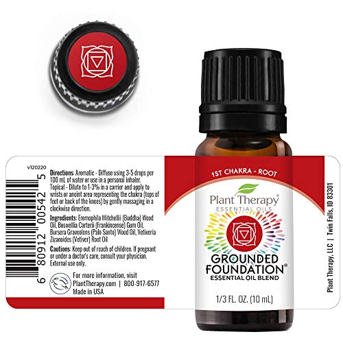 Plant Therapy Chakra 1 Grounded Foundation Root Chakra Essentia...