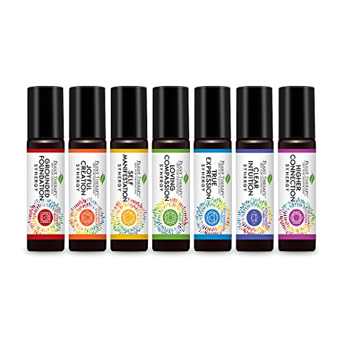 Plant Therapy Chakra Synergy Blends Complete Roll-On Set 100% Pur...