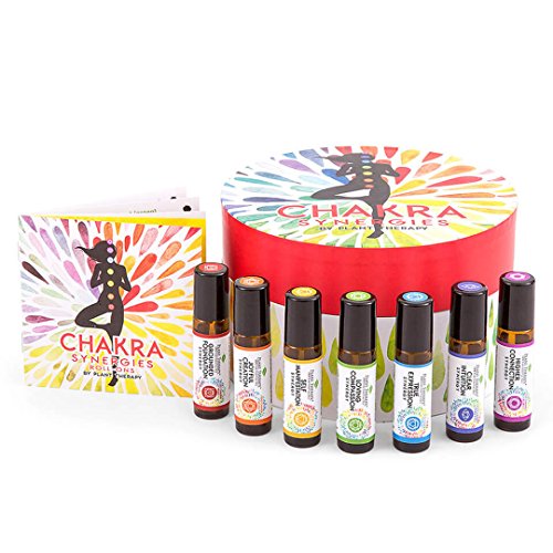 Plant Therapy Chakra Synergy Blends Complete Roll-On Set 100% Pur...