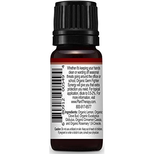 Plant Therapy Germ Fighter Organic Synergy Essential Oil 10 mL 1...