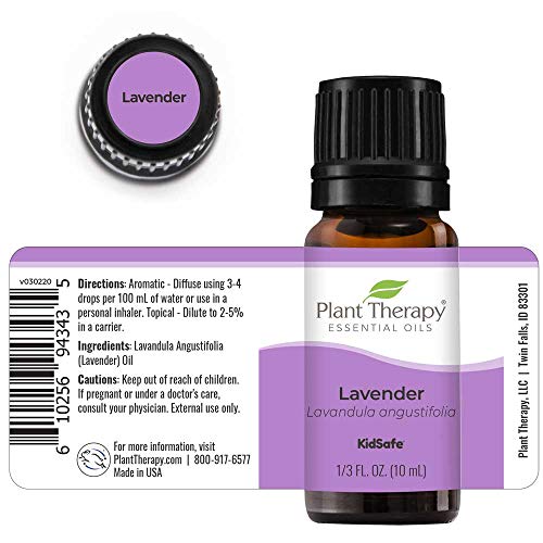 Plant Therapy Lavender Essential Oil 100% Pure, Undiluted, Therap...