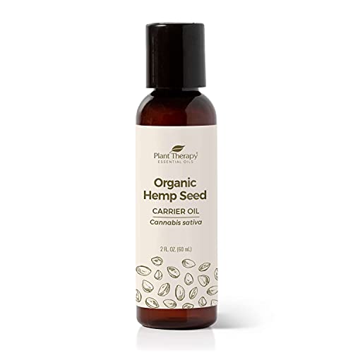 Plant Therapy Organic Hemp Seed Carrier Oil 2 oz Base Oil for Aro...