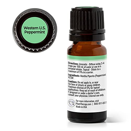 Plant Therapy Peppermint Western U.S. Essential Oil 10 mL 1/3 oz...