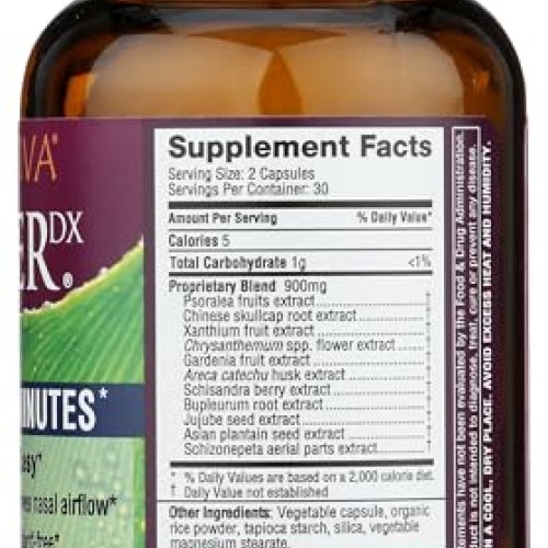 Plantiva AllerDx Natural Herbal Seasonal Support Supplement - Non...