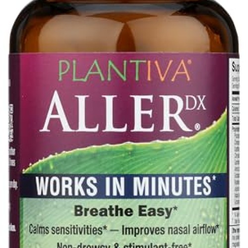 Plantiva AllerDx Natural Herbal Seasonal Support Supplement - Non...