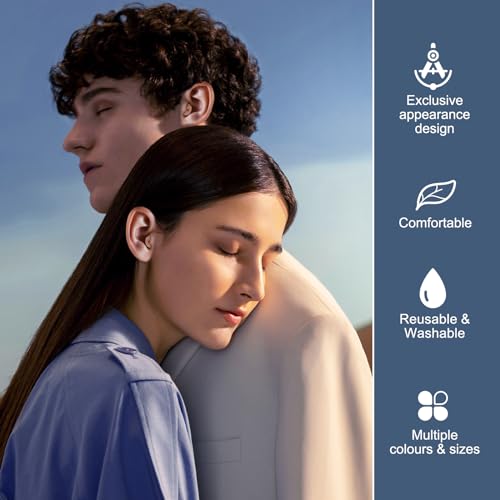 3 Pairs Ear Plugs for Sleeping, Reusable Ear Plugs for Noise Canc...