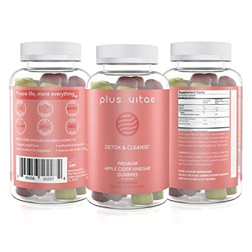 Plus Vitae Apple Cider Vinegar Gummies with Ginger Extract - Orga...