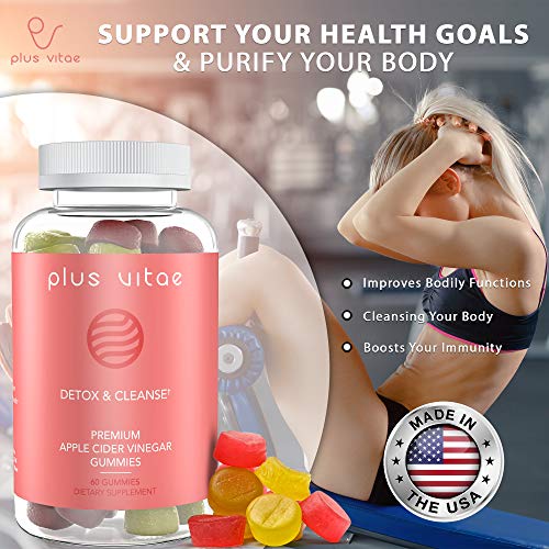 Plus Vitae Apple Cider Vinegar Gummies with Ginger Extract - Orga...