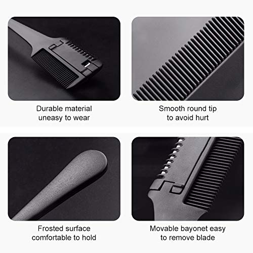 Hair Razor Comb, Hair Comb for Trimming with Removable Double Edg...