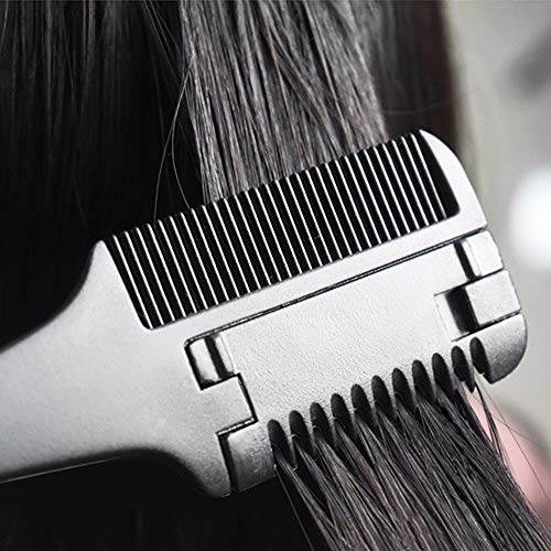 Hair Razor Comb, Hair Comb for Trimming with Removable Double Edg...