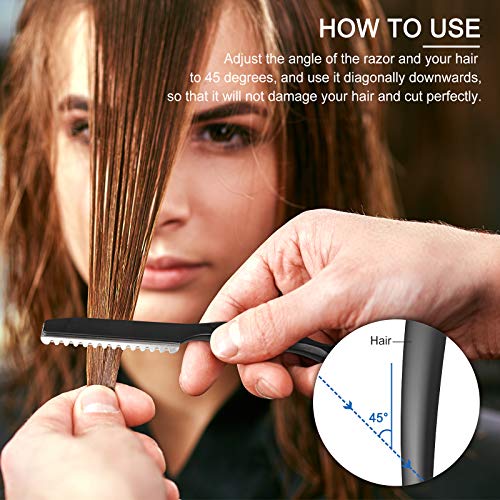 Professional Hair Styling Thinning Razor, and 10 Replacement Blad...
