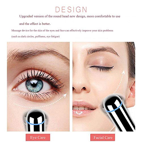 Eye Massager,42℃ Ionic Eyes Facial Massager Roller with Heated So...
