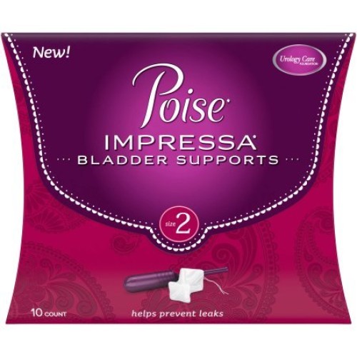 Poise Impressa Bladder Supports, Size 2 - 2 Packs of 10 each Tot...