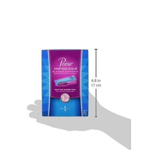Poise Impressa Incontinence Bladder Supports, Size 1