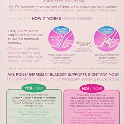 Poise Impressa Incontinence Bladder Supports, Size 1