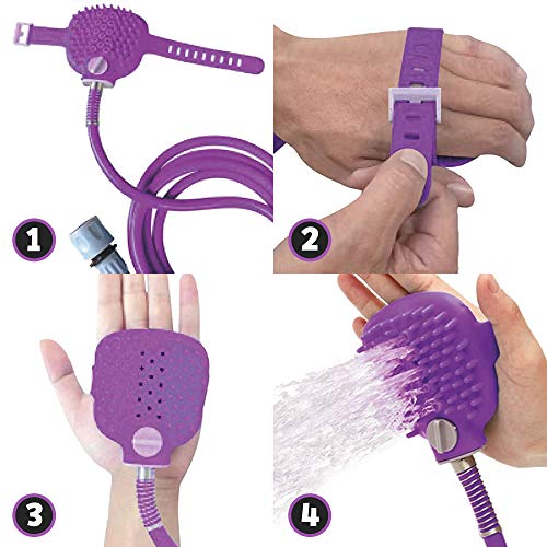 Poodlie Shower Attachment to Wash Your Dog - with Hose and Scrubb...