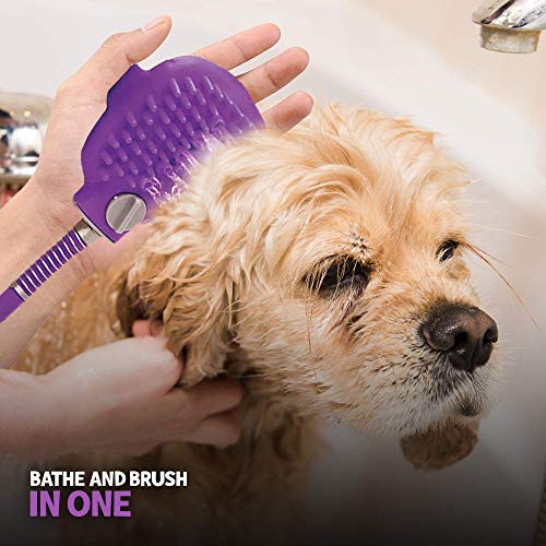 Poodlie Shower Attachment to Wash Your Dog - with Hose and Scrubb...