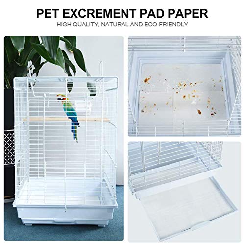 POPETPOP 100pcs Bird Cage Liners Papers Disposable Parrot Bird Ca...