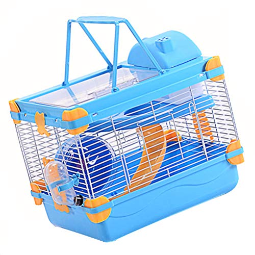 POPETPOP 2 Tier Portable Travel Cage for Small Animals Dwarf Hams...