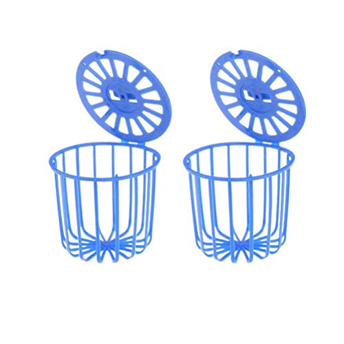 POPETPOP 2Pack Bird Parrot Feeder Cage Fruit Vegetable Holder Cag...