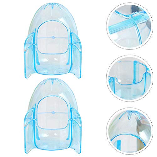 POPETPOP 2pcs Hamster Bathrooms Plastic Sand Bath Containers Hams...