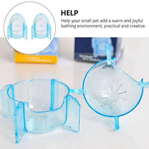 POPETPOP 2pcs Hamster Bathrooms Plastic Sand Bath Containers Hams...