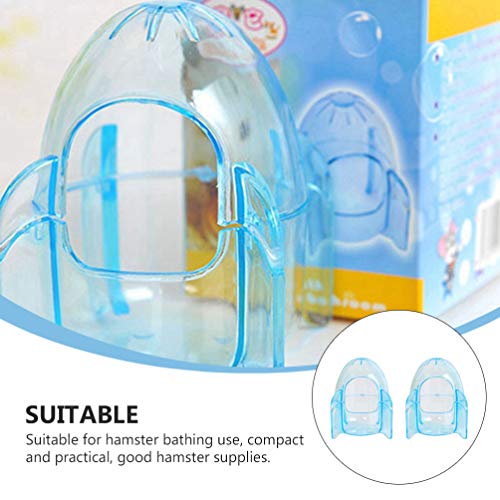 POPETPOP 2pcs Hamster Bathrooms Plastic Sand Bath Containers Hams...
