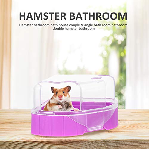 POPETPOP 2pcs Pet Hamster Bath House with Shovel Plastic Clear Ch...