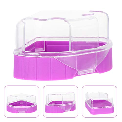 POPETPOP 2pcs Pet Hamster Bath House with Shovel Plastic Clear Ch...