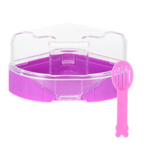 POPETPOP 2pcs Pet Hamster Bath House with Shovel Plastic Clear Ch...