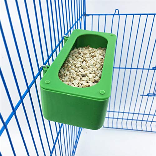 POPETPOP 3PCS Bird Feeding Cups,Large Pet Dish Plastic Hanging Bi...