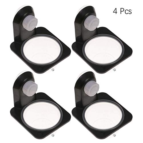 POPETPOP 4 Pack Gecko Feeding Ledge,Reptile Lizard Gecko Food Wat...