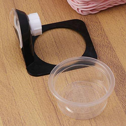 POPETPOP 4 Pack Gecko Feeding Ledge,Reptile Lizard Gecko Food Wat...