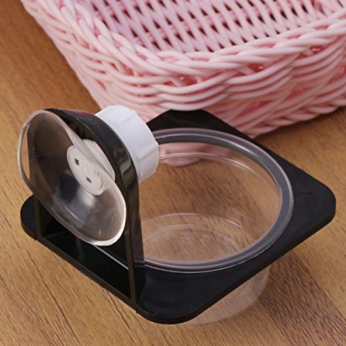 POPETPOP 4 Pack Gecko Feeding Ledge,Reptile Lizard Gecko Food Wat...