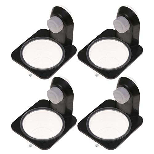 POPETPOP 4 Pack Gecko Feeding Ledge,Reptile Lizard Gecko Food Wat...